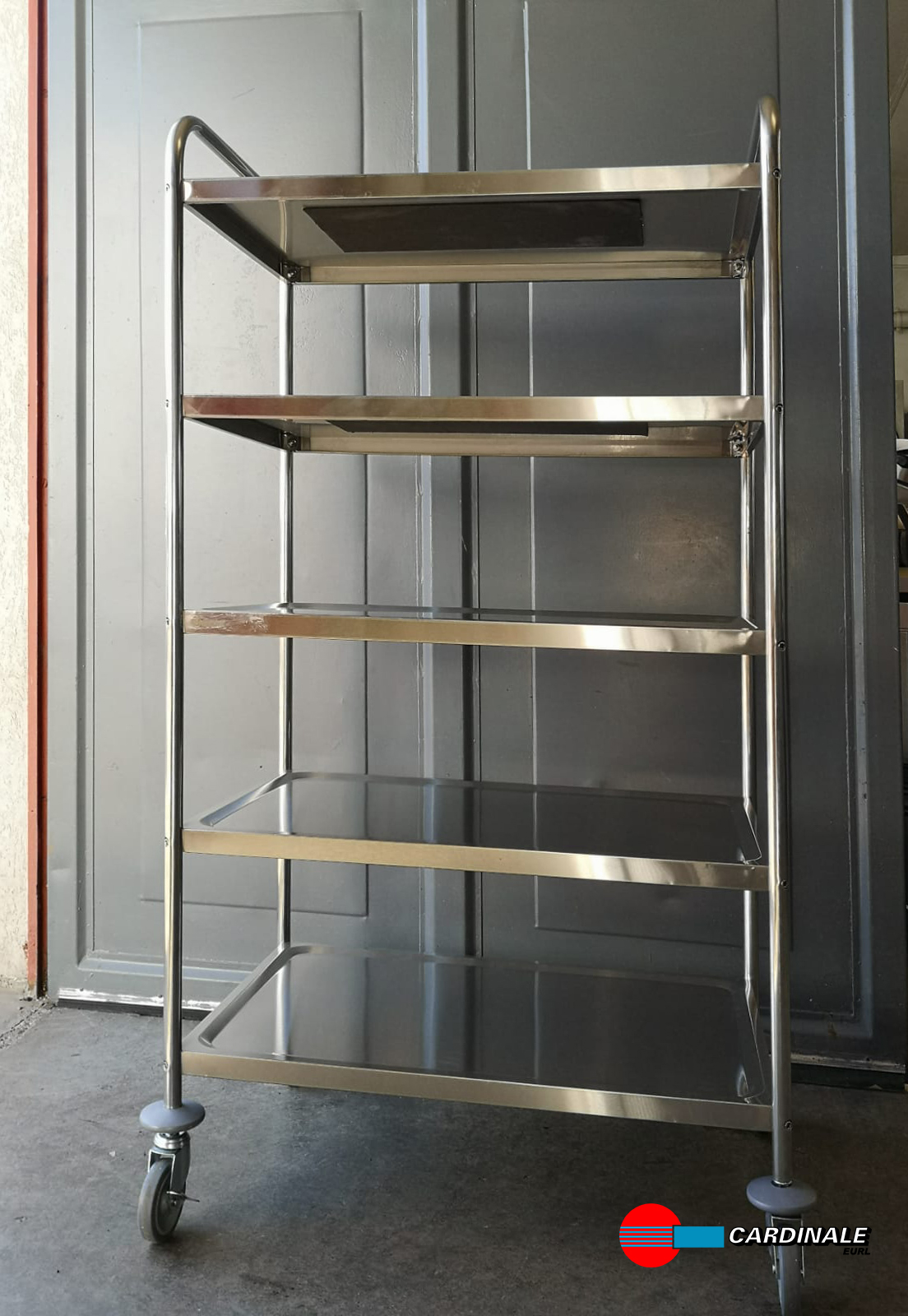 Chariot inox 5 niveaux